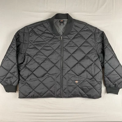 Dickies Quilted Bomber Jacket Black 5XL Oversized Workwear Utility Gorpcore - Image 1 of 4