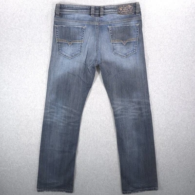 Jeans de mezclilla rectos regulares bajos elásticos Diesel Viker 0885K para hombre 32x30 (34x31) Foto 1 de 4