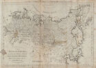 The Russian Empire in Europe & Asia with the northern discoveries BOWEN 1789 map