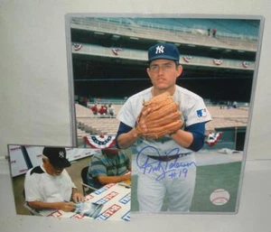 Fritz Peterson Firmado Yankees de Nueva York - Foto 8 x 10 - Lanzador All Star - Imagen 1 de 1