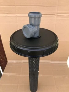 Tapa IBC DN 225 con 50 75 110 mm HT pieza en T con apertura de servicio y filtro LARGO - Imagen 1 de 7