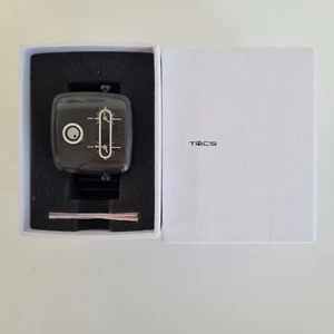 Orologio da polso Montres TACS nero 40mm quadrato doppio tempo nuovo difetto vecchio magazzino - Foto 1 di 13