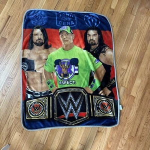 WWE 46x37 Peluche Lancio Coperta Super Morbida John Cena Campioni del Mondo Stile AJ - Foto 1 di 7