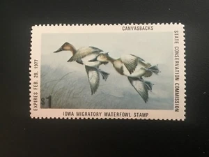 ICOLLECTZONE US Iowa 1976 Duck Stamp #5 VF NH - Picture 1 of 1