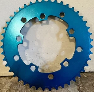 Sprocket 44 Chainwheel Blue Powder Metallic - Picture 1 of 2