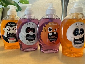 4 New Softsoap Liquid Hand Soap Pumpkin+ Spooky+ Raspberry 7.5 OZ - Picture 1 of 9