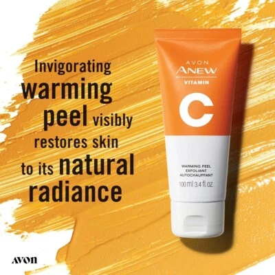 Avon Anew VITAMIN C WARMING PEEL EXFOLIANT Full Size 3.4oz SEALED~SHIPS NEXT DAY - Image 1 of 4