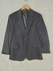 Jos A Bank Blazer Men Size 42S Black Cashmere Gordon Sport Coat Solid - Picture 1 of 13