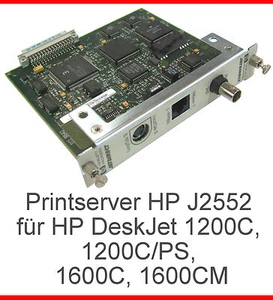 DRUCKSERVER PRINTSERVER HP J2552 FÜR DRUCKER DESKJET 1200C 1200C/PS 1600C 1600CM - Bild 1 von 1