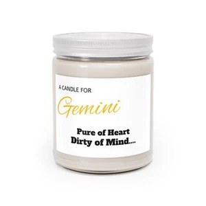Zodiac Signs - Gemini -  Funny, Cute -Scented Candle, Birthday Gift, Astrology - Picture 1 of 33