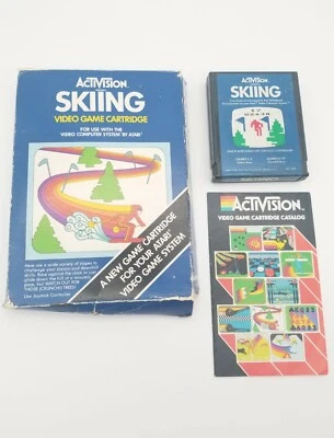 VINTAGE | 1981 Atari 2600 Activision Skiing Video Game with Original in Box - Image 1 of 4