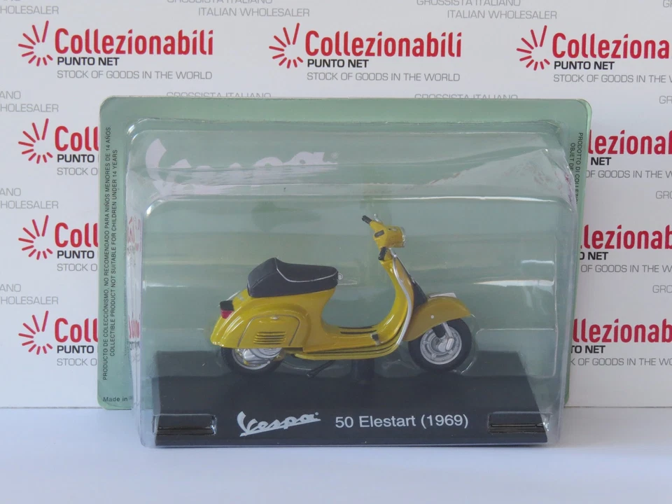DIE-CAST MOTO SCOOTER VESPA 50 ELESTART 1969 - MOTORBIKES VESPA 1:18 #48 - Immagine 1 di 1