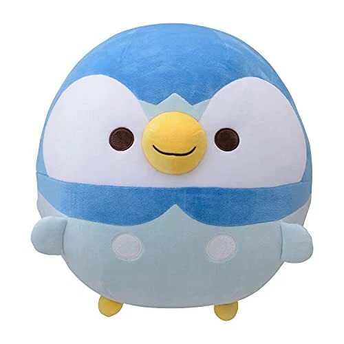 NUOVO cuscino per perline centrali Pokemon "Mugyutto Piplup" 35x32x30 cm - Immagine 1 di 1