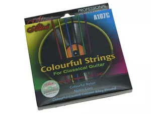 Alice Colorful Nylon Classical Guitar String Nylon Coated Copper Alloy Wound - Picture 1 of 6