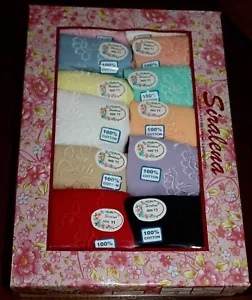 NWT Plus Women's Briefs 12 Pair Size 11 4x 100% Cotton Pretty Colors Underwear - Picture 1 of 5