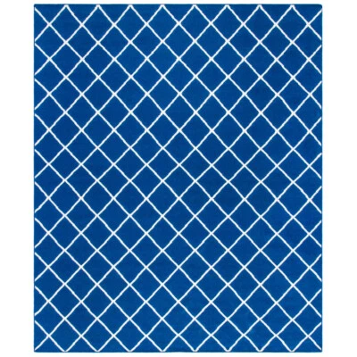 SAFAVIEH Dhurries DHU565A Handwoven Dark Blue Rug - Image 1 of 4