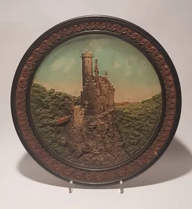 Wandteller Reliefteller Lichtenstein Keramik / Terracotta Ø 27 cm - Bild 1 von 9