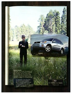 Toyota RAV4 2002 anuncio impreso, resistente moda Nigel traje elegante taza de té al aire libre - Imagen 1 de 1