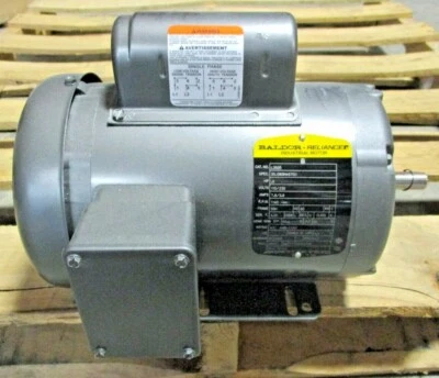 BALDOR MOTOR, L3505, .5HP, 1 PH, 1140 RPM, 115/230 V - Image 1 of 4
