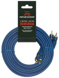 Renegade REN5RCA Rca Cable 5 M Cinch Stereo Audio Meter - Picture 1 of 1