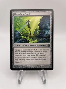 Thornbite Staff - Morningtide - Uncommon - MTG - Shaman Equipment - NM/M Cond - Picture 1 of 4