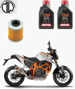 Kit Tagliando 2LT Motul 7100 10W60 olio + Filtro per KTM 690 Duke R 2012-2017 - Foto 1 di 4