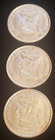 3 Coin Lot  3 X 1 Oz Apmex Silver Rounds 999 Fine Silver Nr