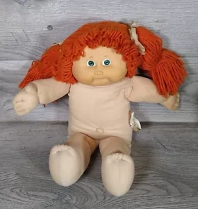 Vintage 1982 Cabbage Patch Kids Doll Red Head Hair Green Eyes 16” G-VG Cond - Picture 1 of 13