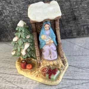 LEFTON Miniature Nativity Figurine Dated 1999 12220A Christmas Tree 3” - Picture 1 of 7