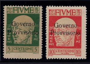 Fiume - Governo Provvisorio n. 177/178 tiratura Milano MNH - Picture 1 of 1
