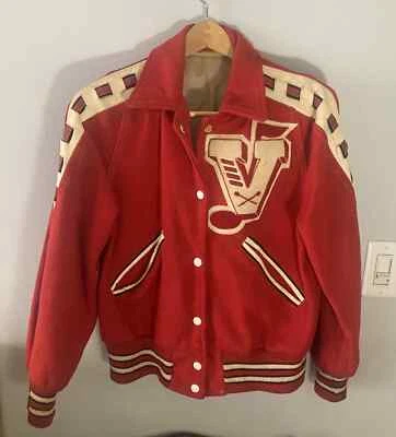 Increíble Chaqueta Letra Auténtica Vintage Años 50~ Foto 1 de 4