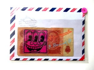 10R. VON ANDY WARHOL UND KEITH HARING ORIGINAL BEARBEITET+SIGNIERT, POSTST. 1987 - Bild 1 von 5