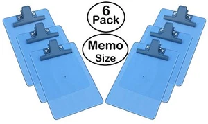 Tamaño de nota del portapapeles Acrimet (9 1/8" x 6 1/4") Clip de metal premium (plástico) azul - Imagen 1 de 5
