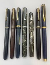 Lot Vintage Waterman Fountain Pens, Various Models and colors. 14K gold nibs