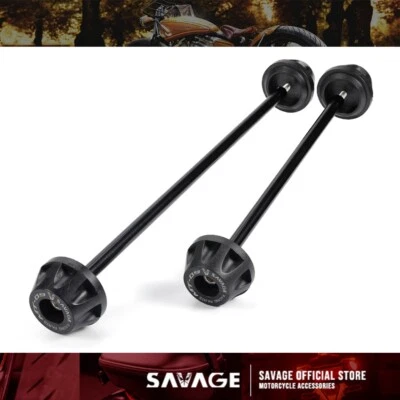 Pair Front Rear Wheel Axle Slider Crash Protector For Yamaha MT-09 FZ09 FJ09 XSR - Image 1 of 4