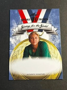 2013 Leaf Sports Heroes PROOF MISSING AUTOGRAPH Hope Solo USA Soccer Gold - Picture 1 of 2