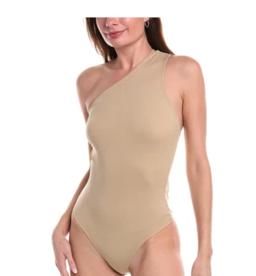 CUERPO ASIMÉTRICO WOLFORD DE UN HOMBRO en Café Au Lait Precio de venta sugerido por el fabricante 330 USD LUJO AUSTRIACO Foto 1 de 4