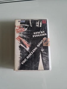 The Rolling Stones Sticky Fingers INDIA EDITION CLAMSHELL Case CASSETTE RARE Hmv - Picture 1 of 4