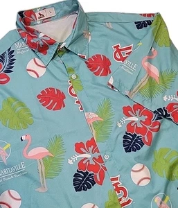 St Louis Cardinals Margaritaville Hawaiihemd mit Allover-Print Large  - Bild 1 von 8