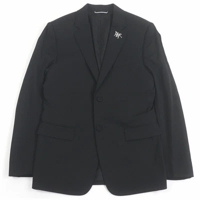 Christian Dior Men's Single Tailored Jacket Shawn Stussy Breasted Black 44 Italy - Image 1 of 4