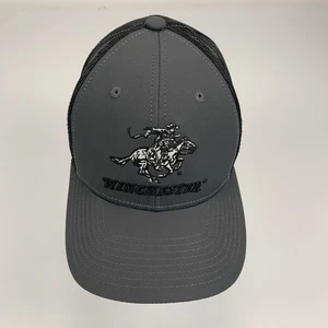 Gorra Winchester Gorra Snapback Gris Malla Negra Vaquero Caballo Jinete Camionero Para Hombres - Imagen 1 de 9