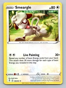 Pokemon Smeargle SWSH07: Evolving Skies 128/203 Near Mint NM - Picture 1 of 2