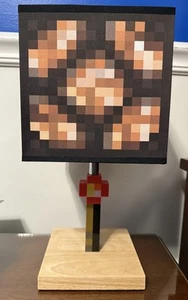 Minecraft Table Lamp, 2018 Mojang Glowstone Design - Bulb NOT Included EUC - Picture 1 of 6