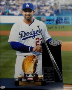 Adrian Gonzalez Autograph 16X20 Photo Dodgers Gold Glove/Silver Slugger PSA/DNA - Picture 1 of 3