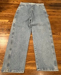 Gander Mtn Jeans 34x30 (33x30) blau helle Waschung Carpenter Utility Loose Denim - Bild 1 von 8