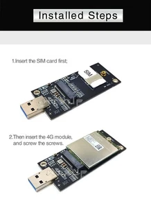 NGFF ToUSB Adapter with SIM Card Slot Adapter Card for Ngff M.2 4G LTE Module - Afbeelding 1 van 6
