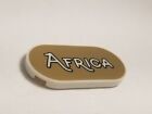 Lego Cool Glowing Africa Sign Tile Oval Tile Map World Minifigure Teacher Tool