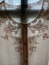 ANTICA CAMICIA CAMICETTA ROSA IN PURA SETA RICAMATA tg. 44 - PIGIAMA