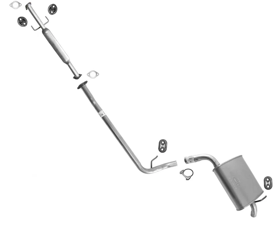 Sistema de escape de tubo de escape silenciador trasero resonador 2,4 L KIA Optima 2009 2010 Foto 1 de 4