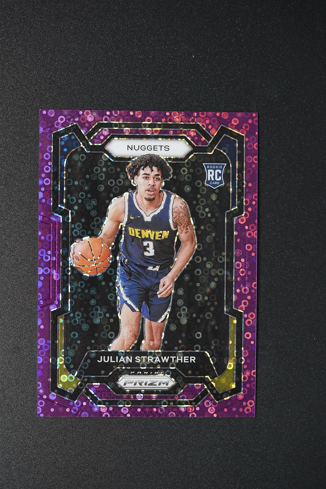 Julian Strawther 2023-24 Panini Prizm Purple Fast Break Rookie RC /75 #133 ---SM